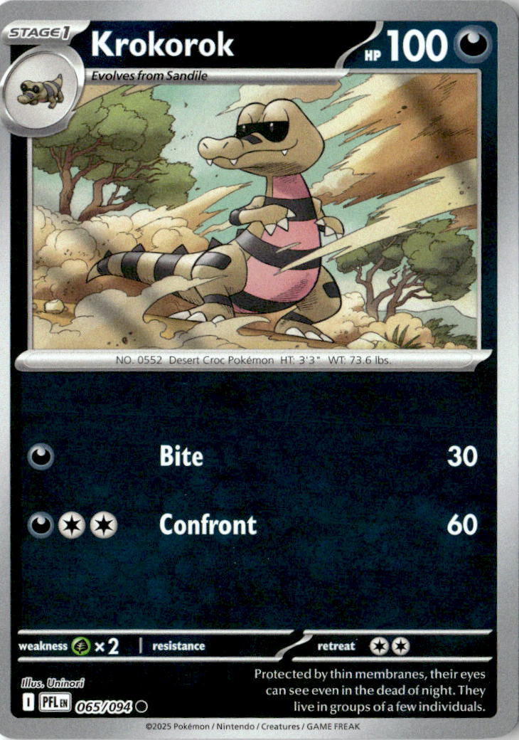 Front of Krokorok 065/094 from Phantasmal Flames