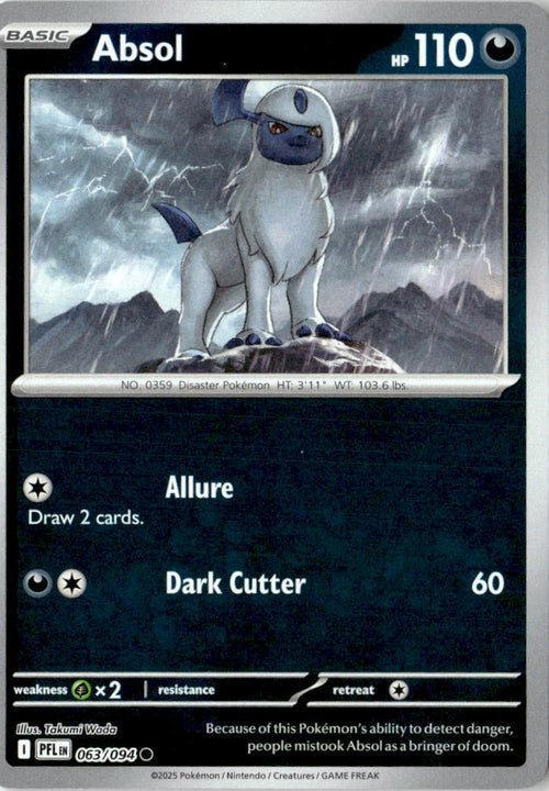 Front of Absol 063/094 from Phantasmal Flames