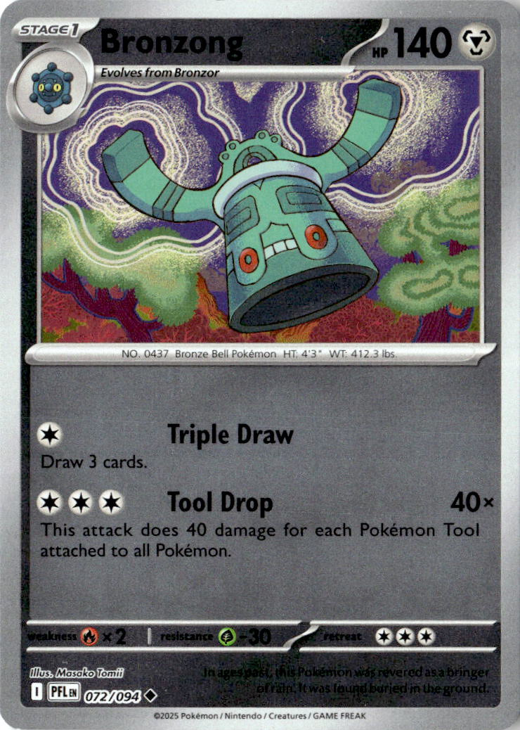 Front of Bronzong 072/094 from Phantasmal Flames
