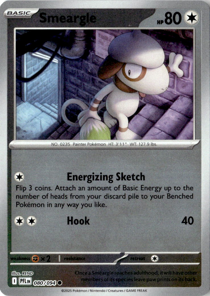 Front of Smeargle 080/094 from Phantasmal Flames