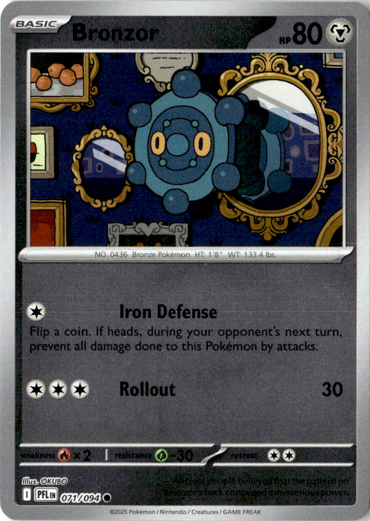 Front of Bronzor 071/094 from Phantasmal Flames