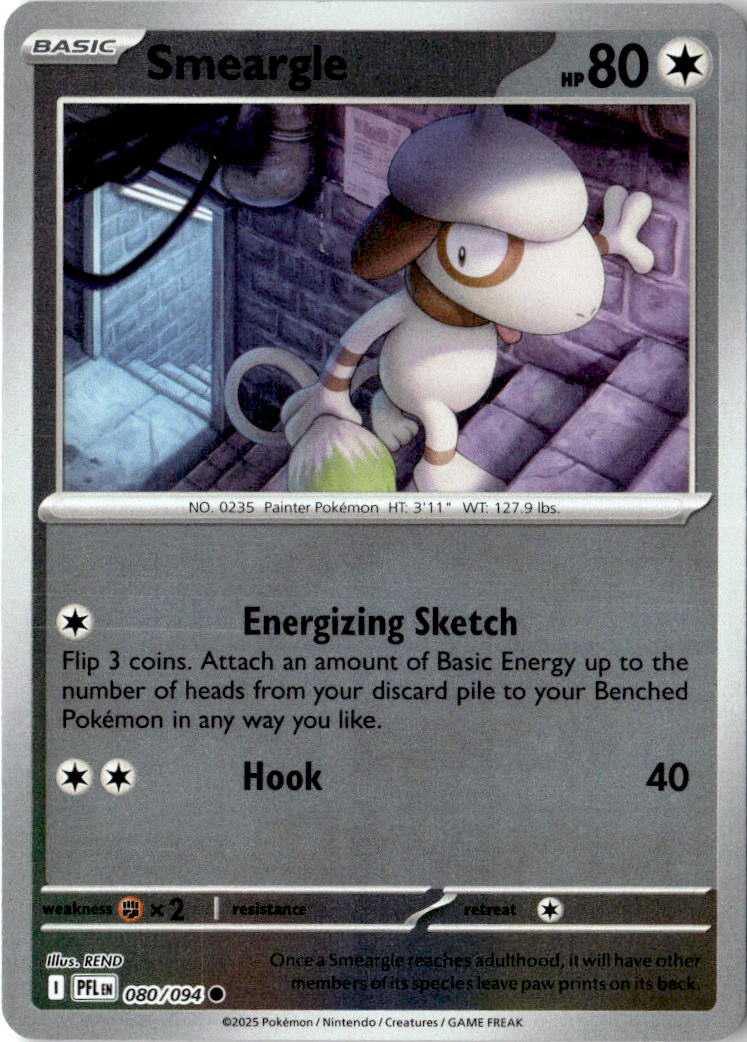 Front of Smeargle 080/094 from Phantasmal Flames