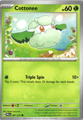 Front of Cottonee 007/131 from Prismatic Evolutions