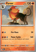 Front of Pyroar 016/131 from Prismatic Evolutions