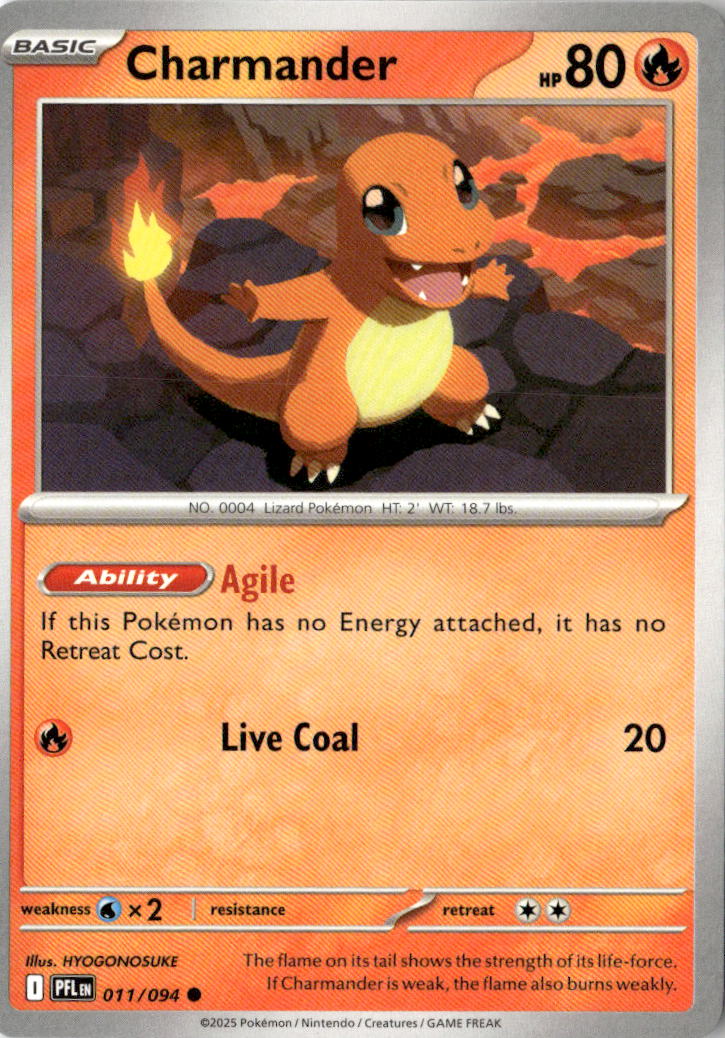 Front of Charmander 011/094 from Phantasmal Flames