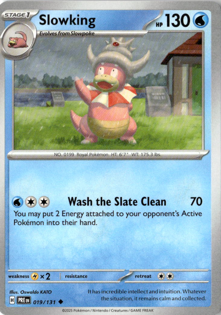 Front of Slowking 019/131 from Prismatic Evolutions