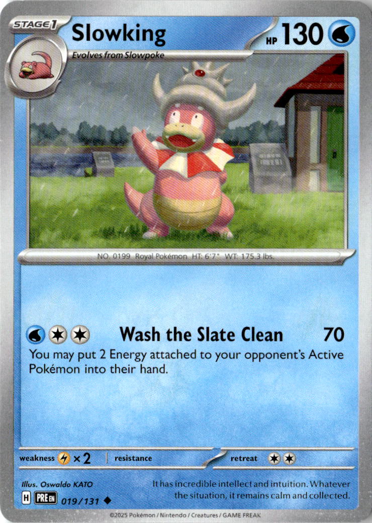 Front of Slowking 019/131 from Prismatic Evolutions