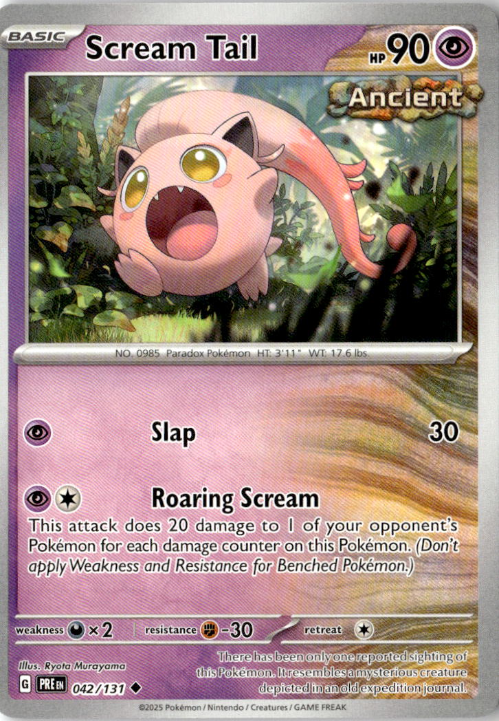 Front of Scream Tail 042/131 from Prismatic Evolutions