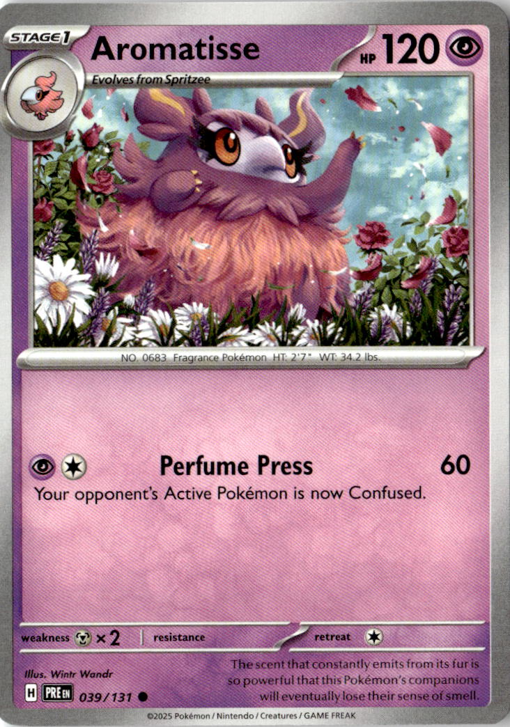 Front of Aromatisse 039/131 from Prismatic Evolutions
