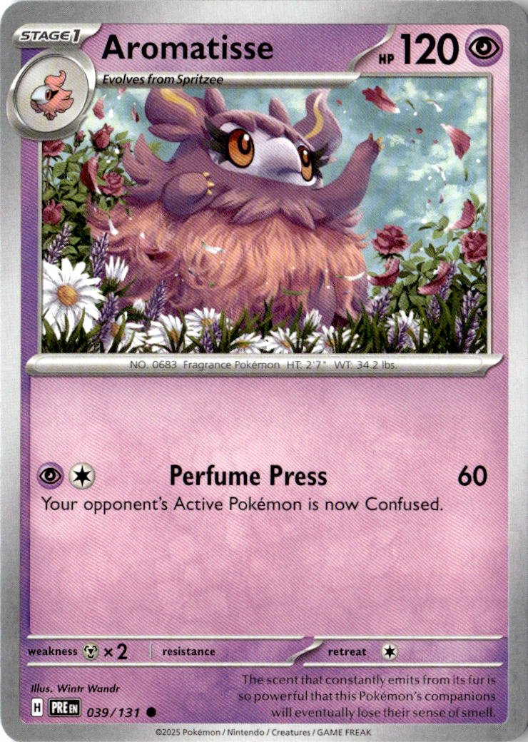 Front of Aromatisse 039/131 from Prismatic Evolutions