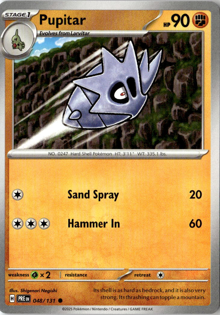 Front of Pupitar 048/131 from Prismatic Evolutions