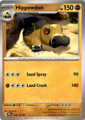 Front of Hippowdon 053/131 from Prismatic Evolutions