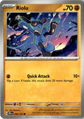 Front of Riolu 050/131 from Prismatic Evolutions