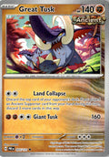Front of Great Tusk 055/131 from Prismatic Evolutions