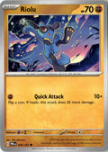 Front of Riolu 050/131 from Prismatic Evolutions