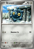 Front of Bronzor 066/131 from Prismatic Evolutions