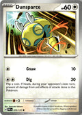 Front of Dunsparce 079/131 from Prismatic Evolutions
