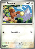 Front of Buneary 083/131 from Prismatic Evolutions
