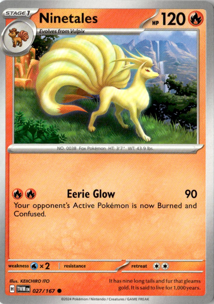 Front of Ninetales 027/167 from Twilight Masquerade