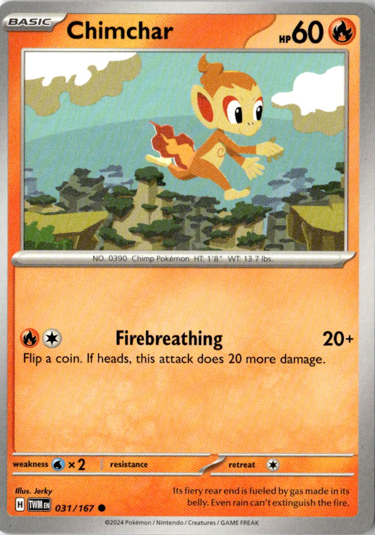 Front of Chimchar 031/167 from Twilight Masquerade