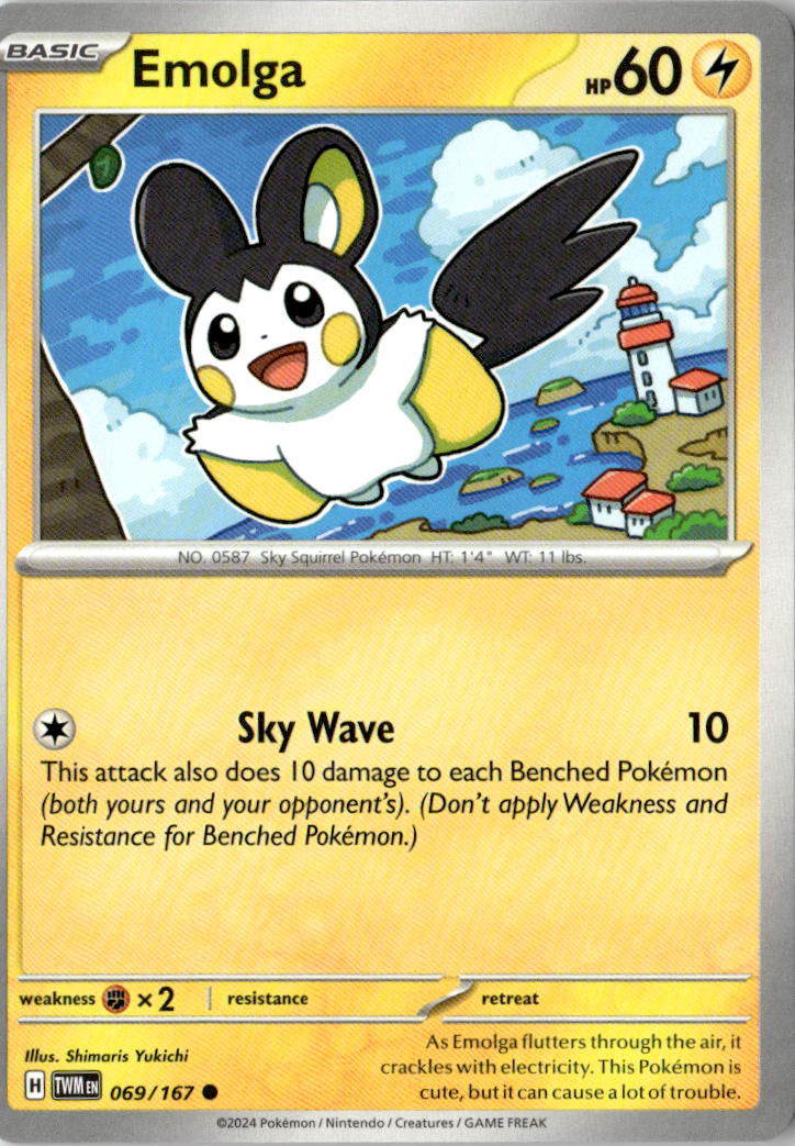 Front of Emolga 069/167 from Twilight Masquerade