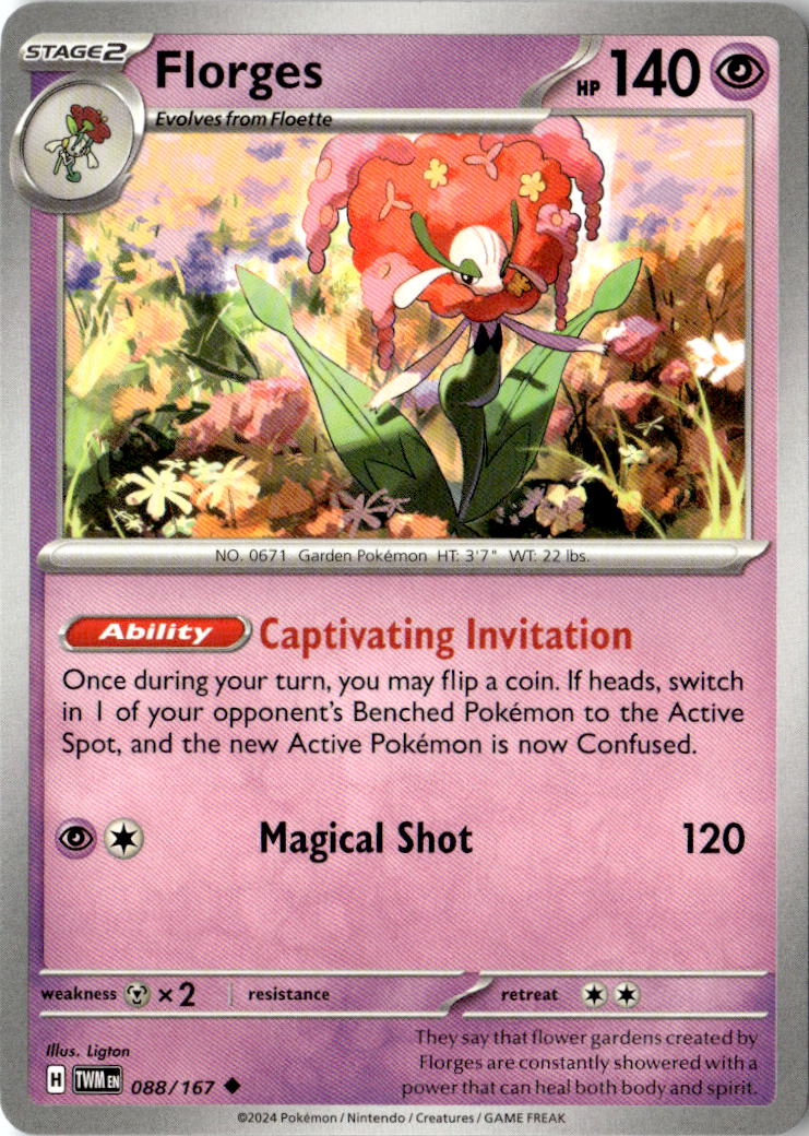 Front of Florges 088/167 from Twilight Masquerade