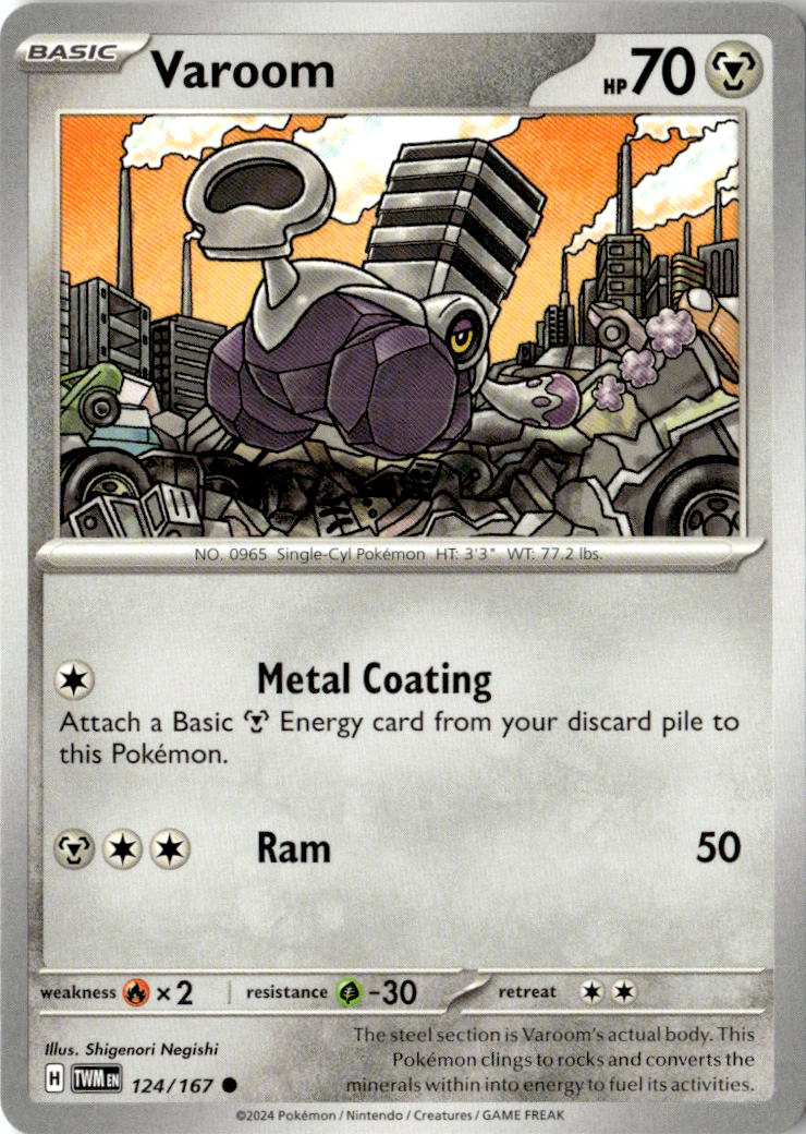 Front of Varoom 124/167 from Twilight Masquerade