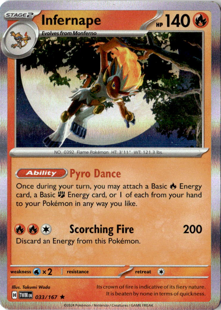 Front of Infernape 033/167 from Twilight Masquerade