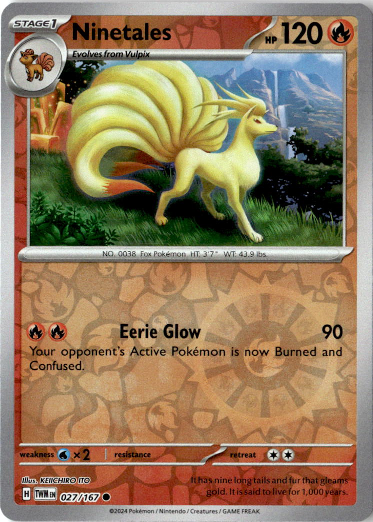 Front of Ninetales 027/167 from Twilight Masquerade
