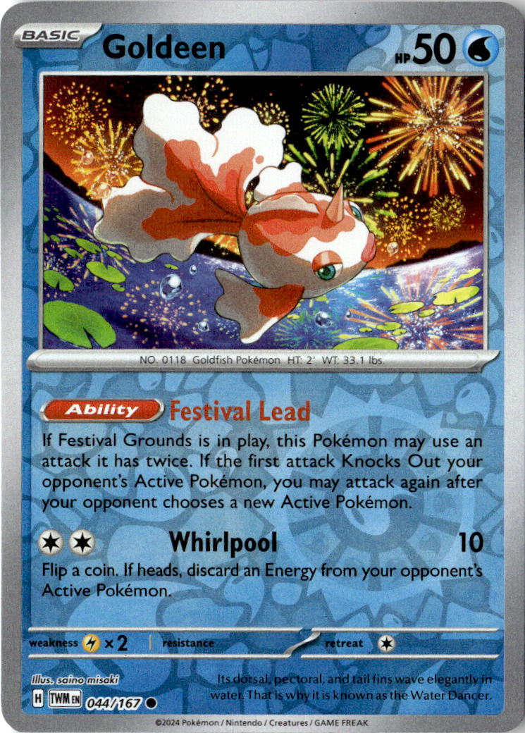 Front of Goldeen 044/167 from Twilight Masquerade