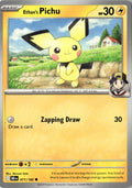 Front of Ethan's Pichu 071/182 from Destined Rivals