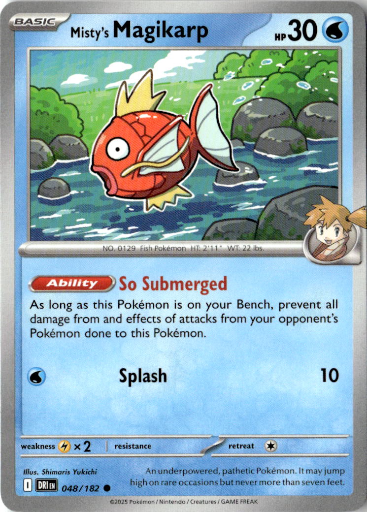 Front of Misty's Magikarp 048/182 from Destined Rivals
