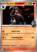Front of Team Rocket's Houndoom 038/182 from Destined Rivals