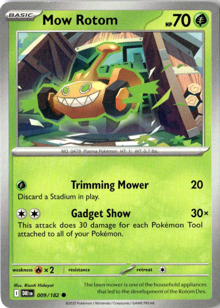 Front of Mow Rotom 009/182 from Destined Rivals