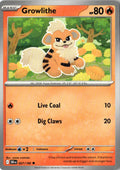 Front of Growlithe 027/182 from Destined Rivals