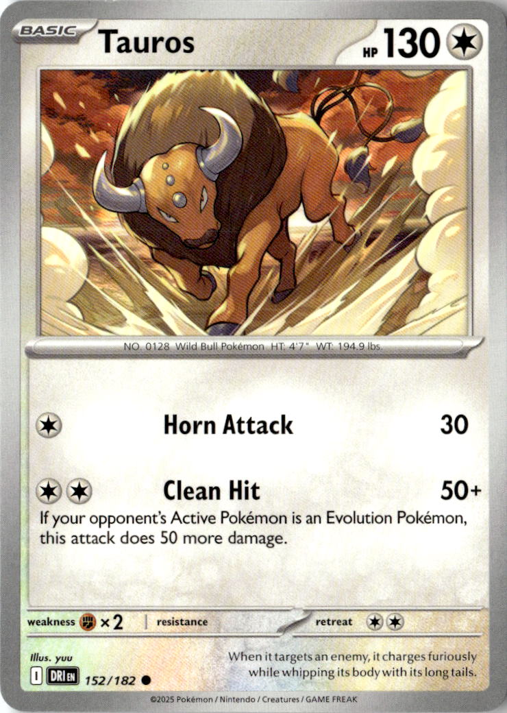 Front of Tauros 152/182 from Destined Rivals