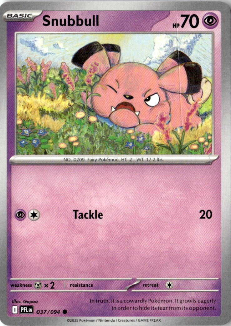 Front of Snubbull 037/094 from Phantasmal Flames
