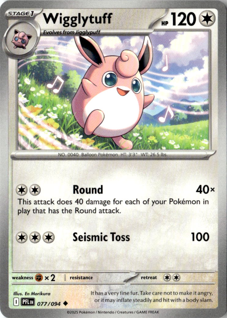 Front of Wigglytuff 077/094 from Phantasmal Flames