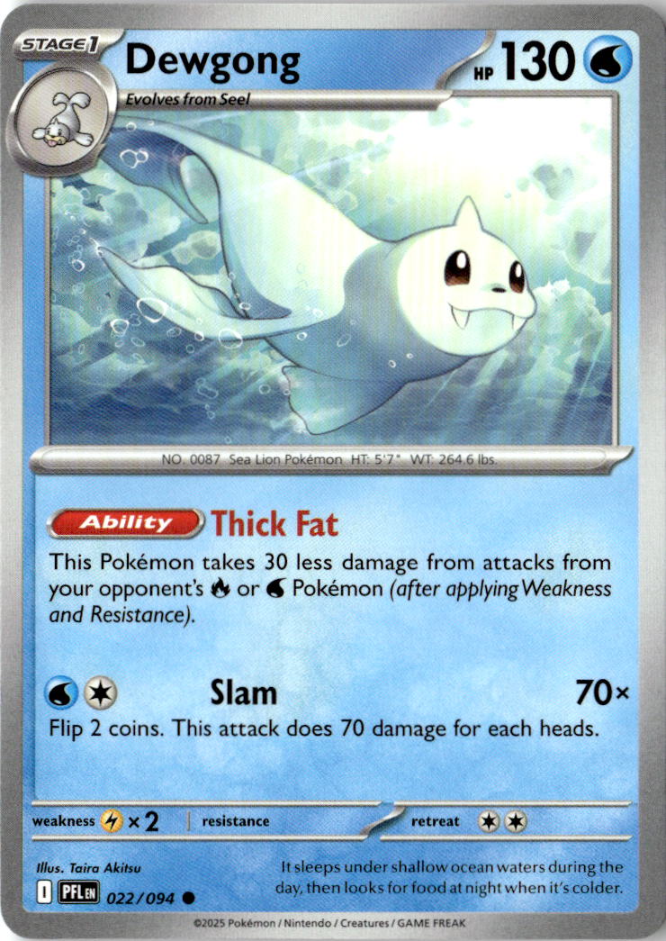 Front of Dewgong 022/094 from Phantasmal Flames