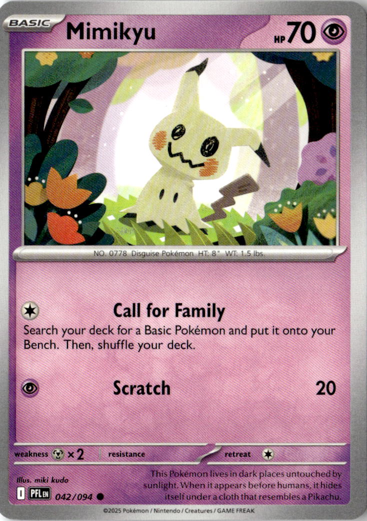 Front of Mimikyu 042/094 from Phantasmal Flames