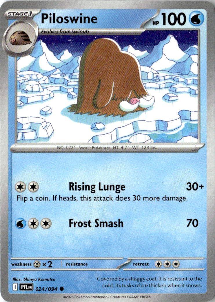 Front of Piloswine 024/094 from Phantasmal Flames