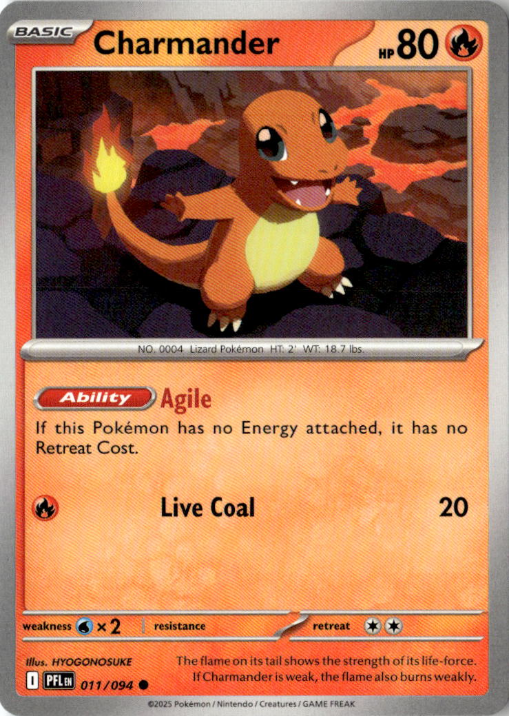 Front of Charmander 011/094 from Phantasmal Flames
