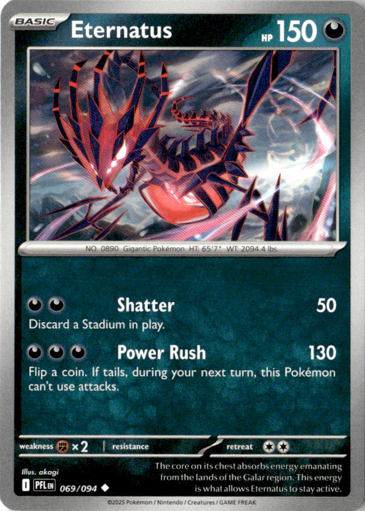 Front of Eternatus 069/094 from Phantasmal Flames