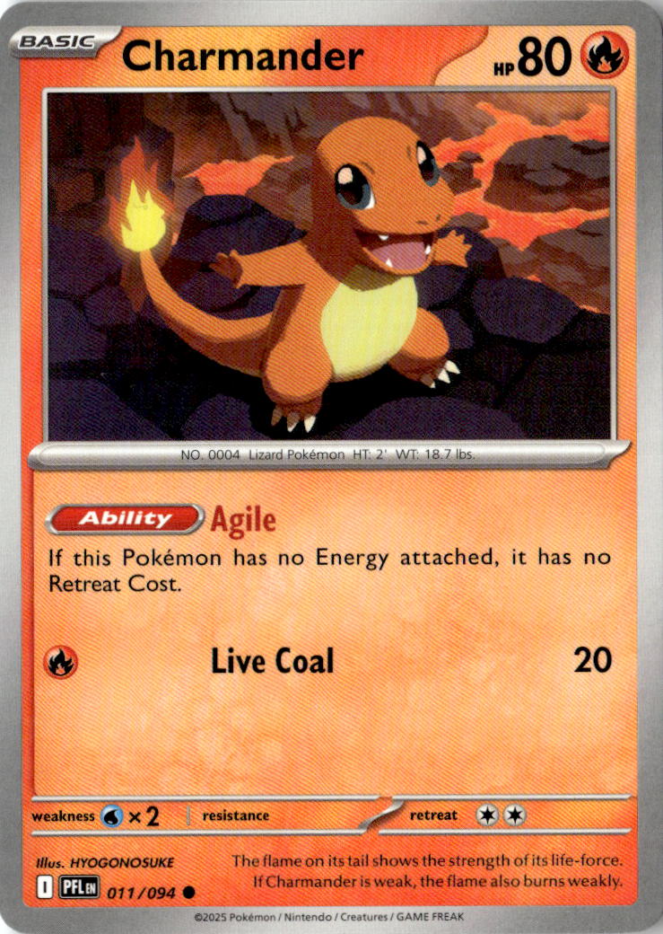 Front of Charmander 011/094 from Phantasmal Flames