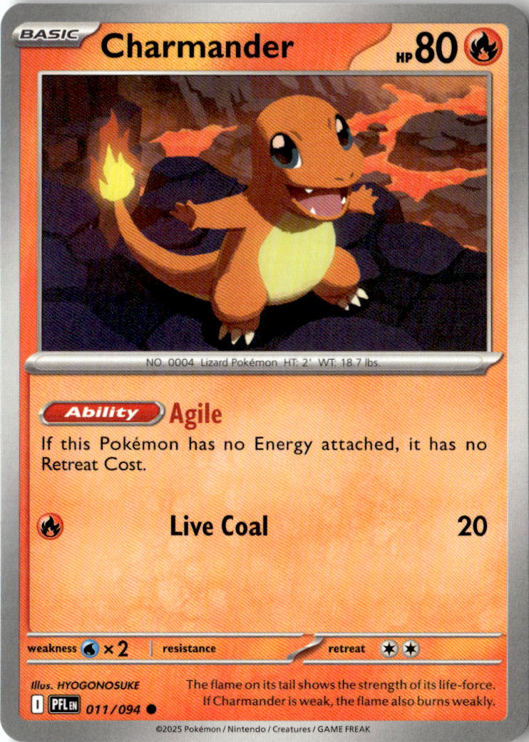 Front of Charmander 011/094 from Phantasmal Flames