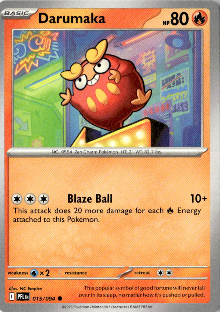 Front of Darumaka 015/094 from Phantasmal Flames