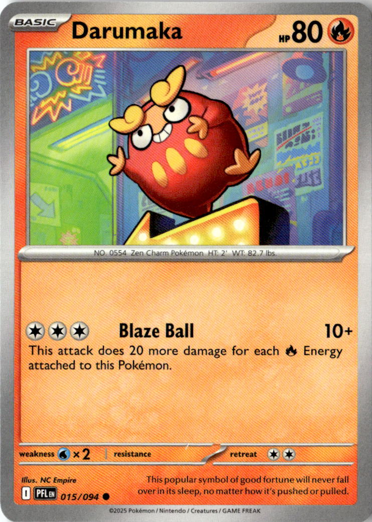 Front of Darumaka 015/094 from Phantasmal Flames