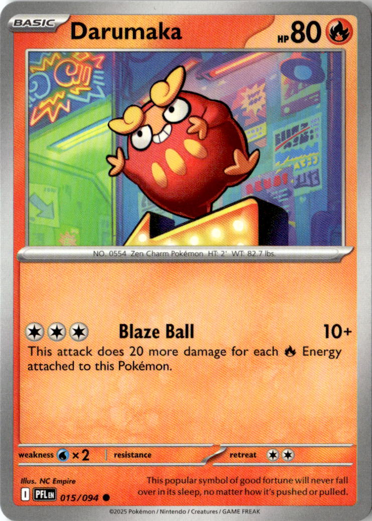 Front of Darumaka 015/094 from Phantasmal Flames