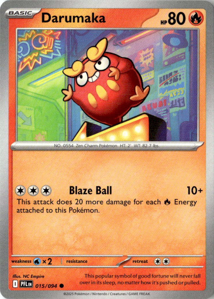 Front of Darumaka 015/094 from Phantasmal Flames