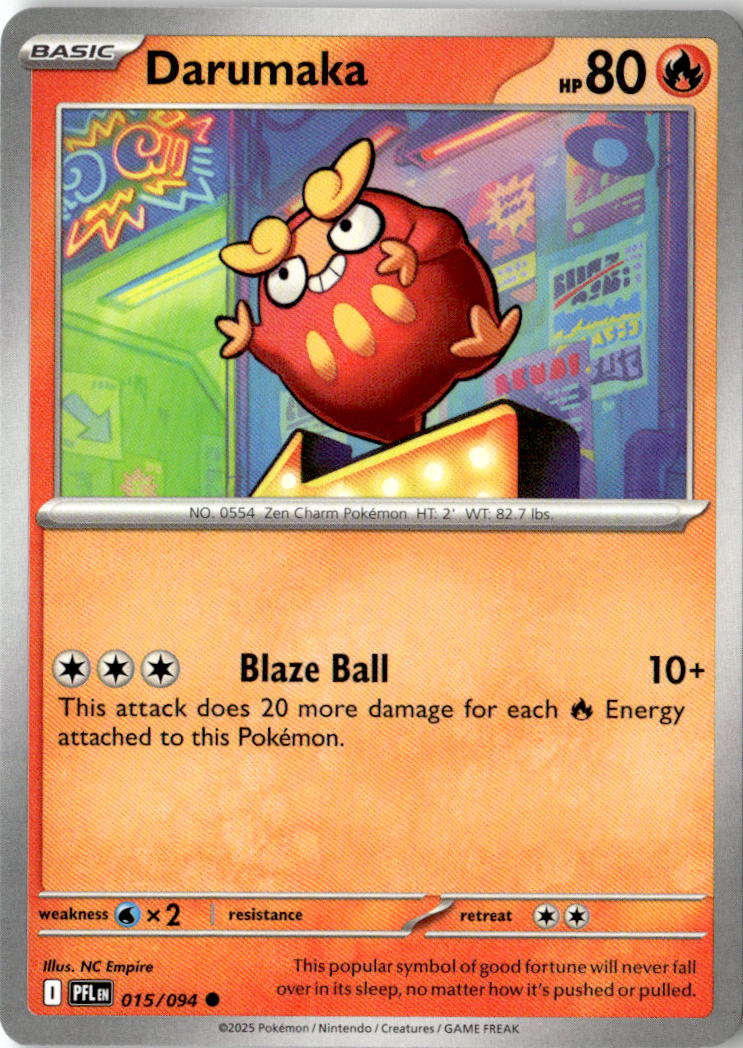 Front of Darumaka 015/094 from Phantasmal Flames